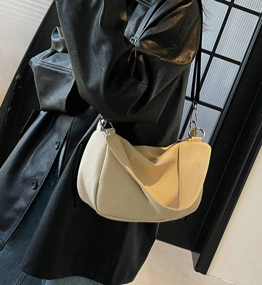 Canvas Crossbody Bags Women 2025 Trendy Spring Slouchy Hobo Shoulder Purse Top Handle Tote Handbag Satchel Work Purse