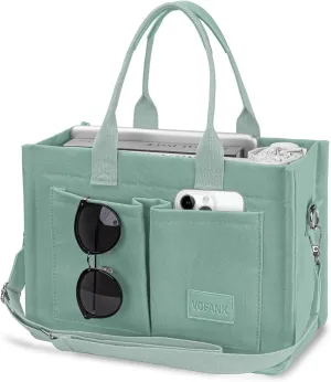Canvas Tote Bag for Women with Pockets Large Crossbody Bag Satchel Bag Handbag Everything Everyday Bag for Work Daily