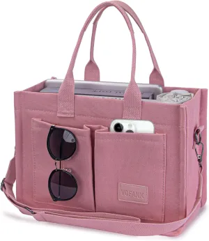 Canvas Tote Bag for Women with Pockets Large Crossbody Bag Satchel Bag Handbag Everything Everyday Bag for Work Daily