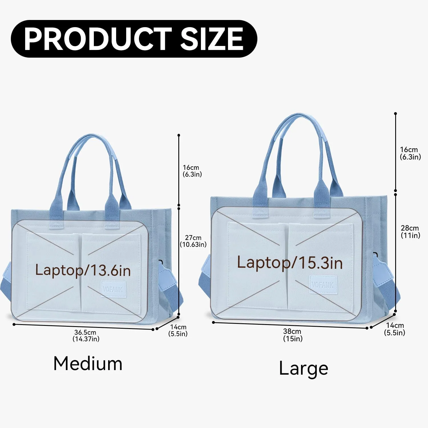 Canvas Tote Bag for Women with Pockets Large Crossbody Bag Satchel Bag Handbag Everything Everyday Bag for Work Daily