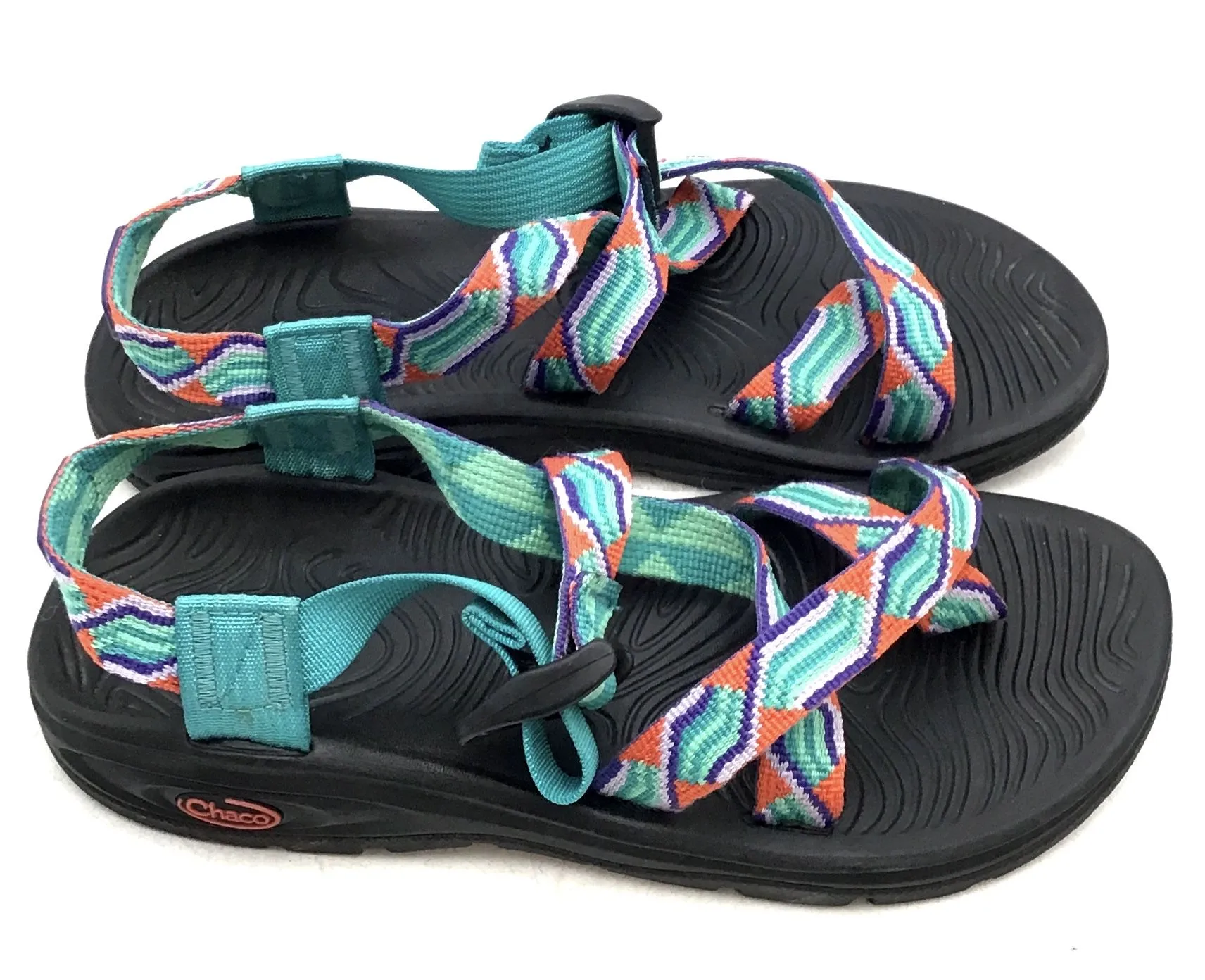 Chaco Women's Grandeur Blue Strappy Sandals - Size 8
