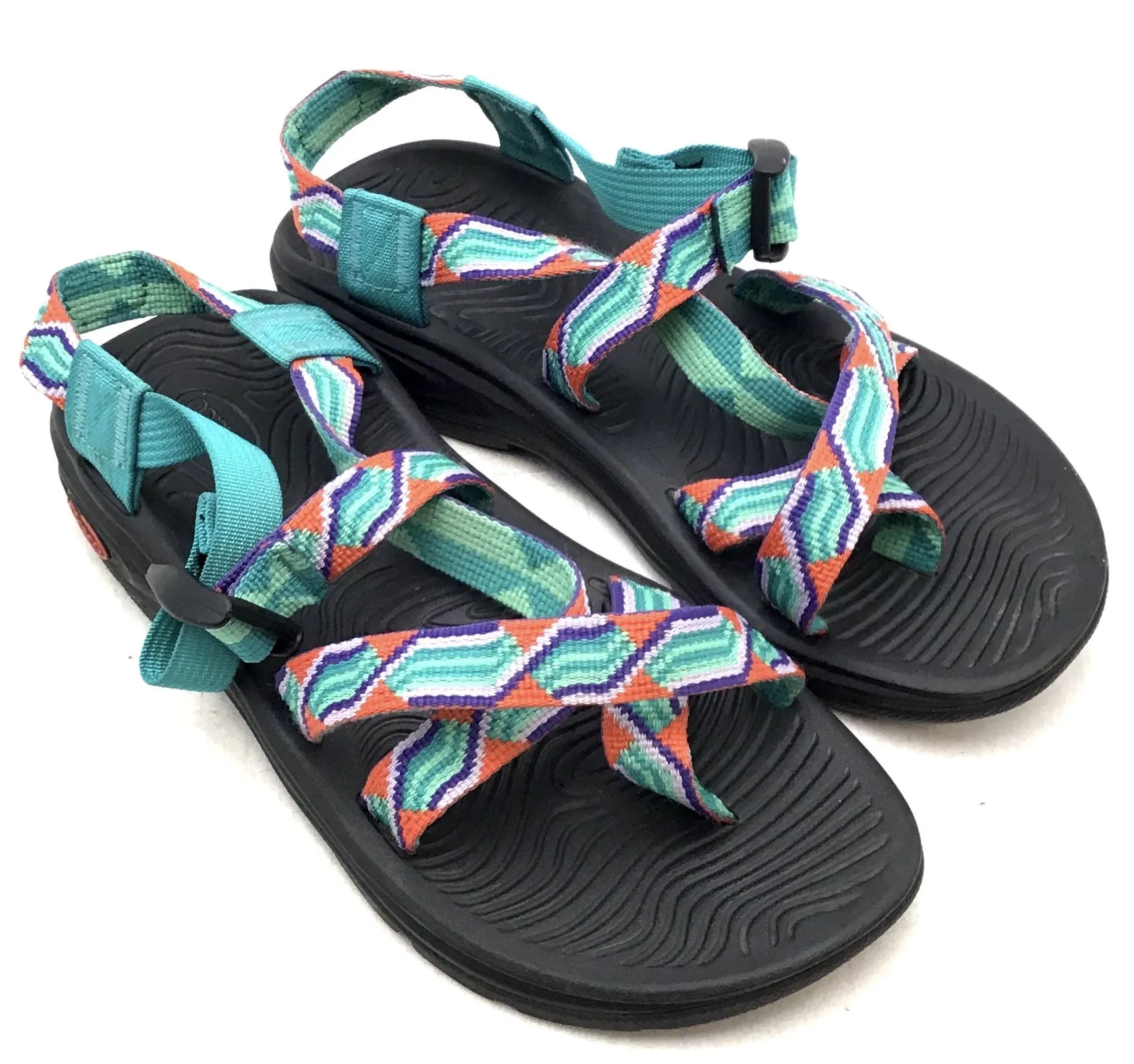 Chaco Women's Grandeur Blue Strappy Sandals - Size 8