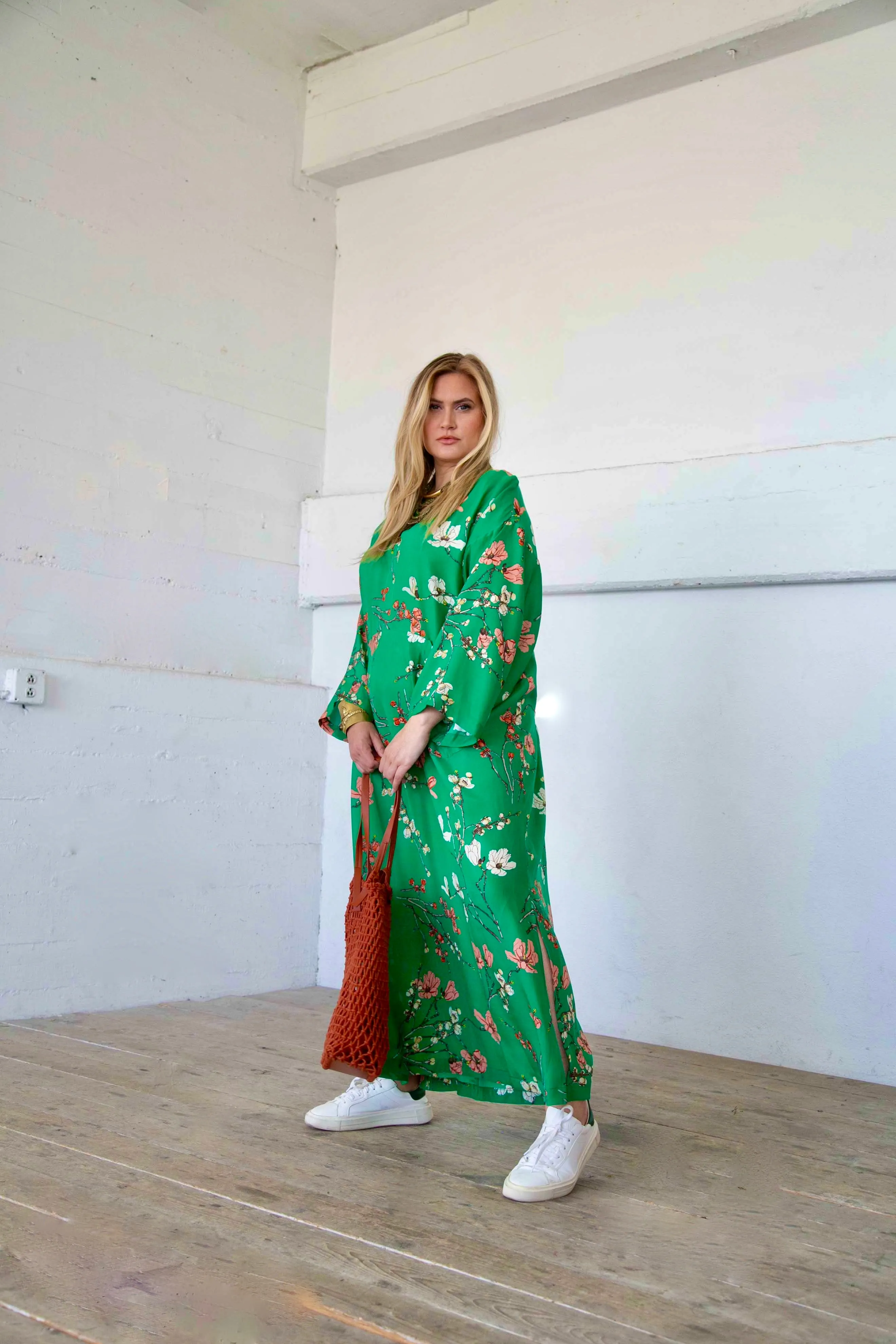Cherry Blossom Jallaba Kaftan