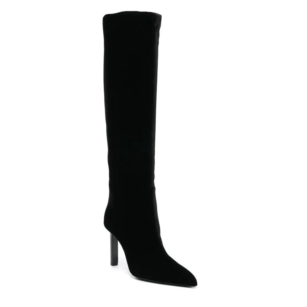 Chic Leather Knee High Boots