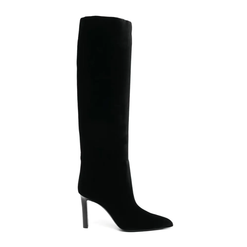 Chic Leather Knee High Boots
