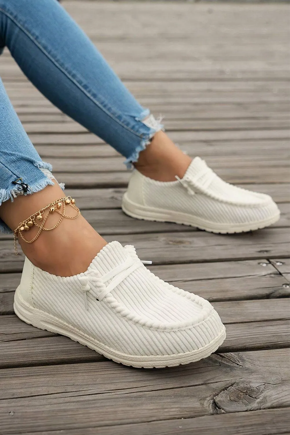 Coffee Lace Up Casual Shoes