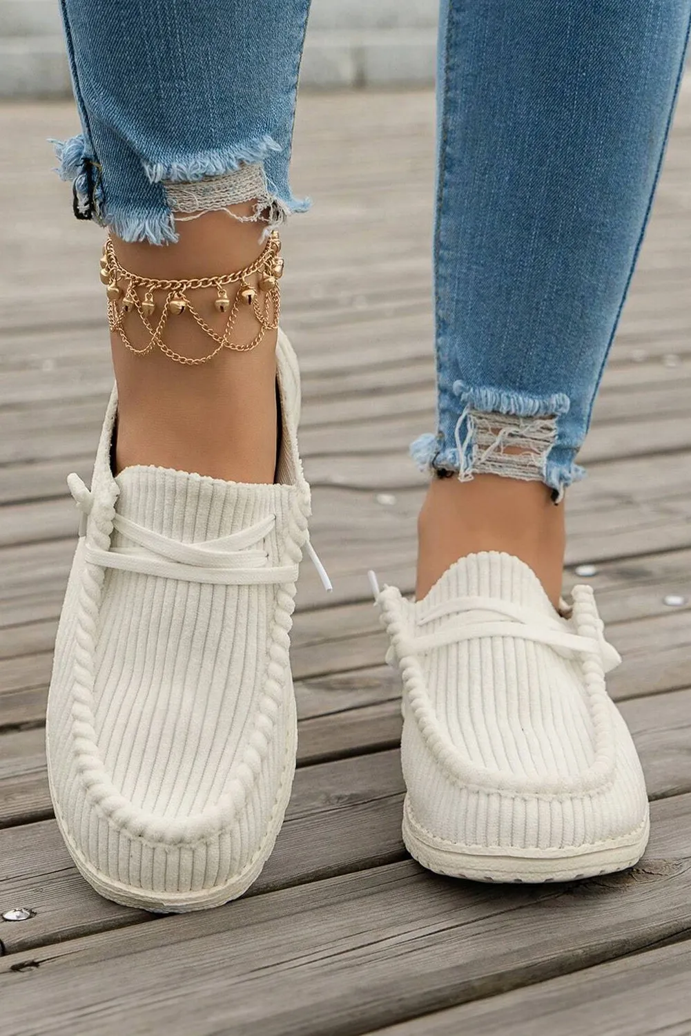 Coffee Lace Up Casual Shoes
