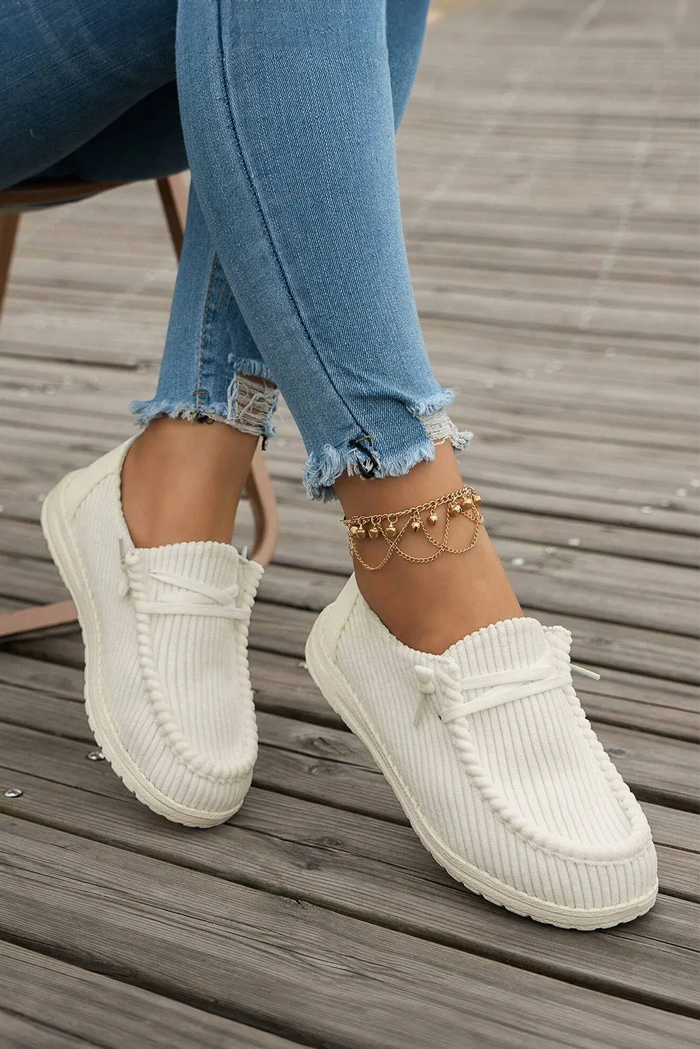 Coffee Lace Up Casual Shoes