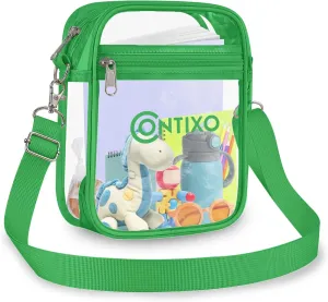 Contixo TB03 Clear Bag for Stadium Events - PVC Crossbody Bag, Clear Purse Messenger Bag for Kids