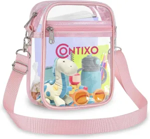 Contixo TB03 Clear Bag for Stadium Events - PVC Crossbody Bag, Clear Purse Messenger Bag for Kids