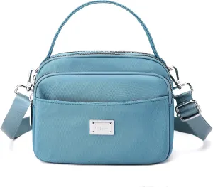Crossbody Bag for Women,Lightweight Small Crossbody Purse Nylon Women's Shoulder Handbags With Top Handle