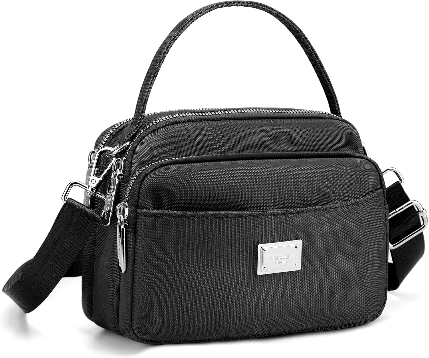 Crossbody Bag for Women,Lightweight Small Crossbody Purse Nylon Women's Shoulder Handbags With Top Handle