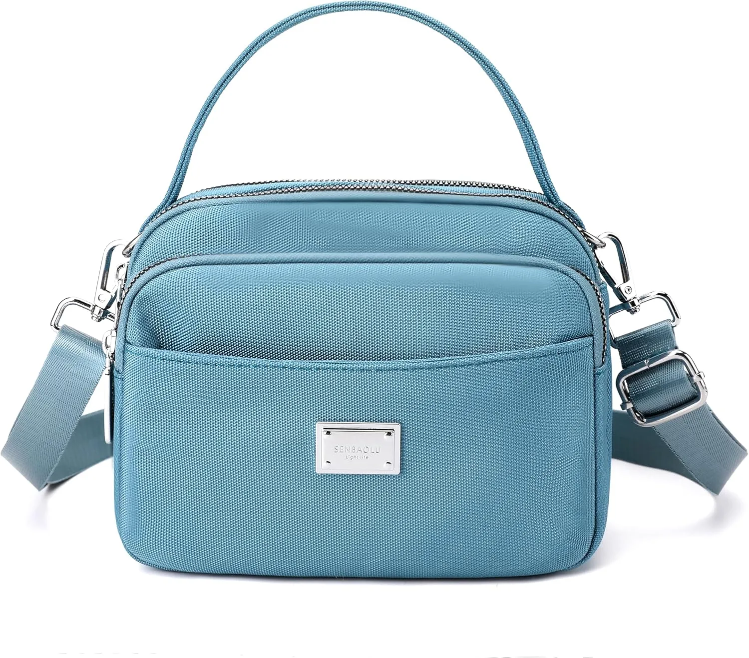 Crossbody Bag for Women,Lightweight Small Crossbody Purse Nylon Women's Shoulder Handbags With Top Handle