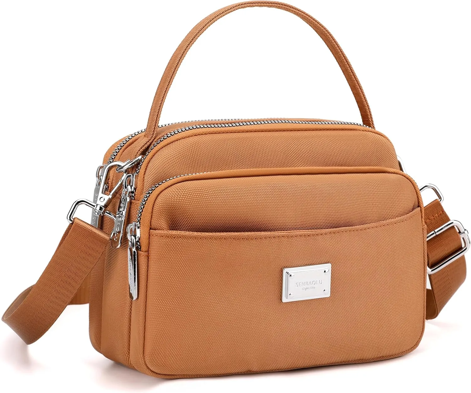 Crossbody Bag for Women,Lightweight Small Crossbody Purse Nylon Women's Shoulder Handbags With Top Handle