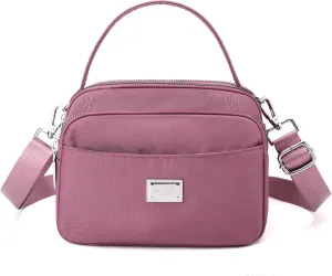 Crossbody Bag for Women,Lightweight Small Crossbody Purse Nylon Women's Shoulder Handbags With Top Handle