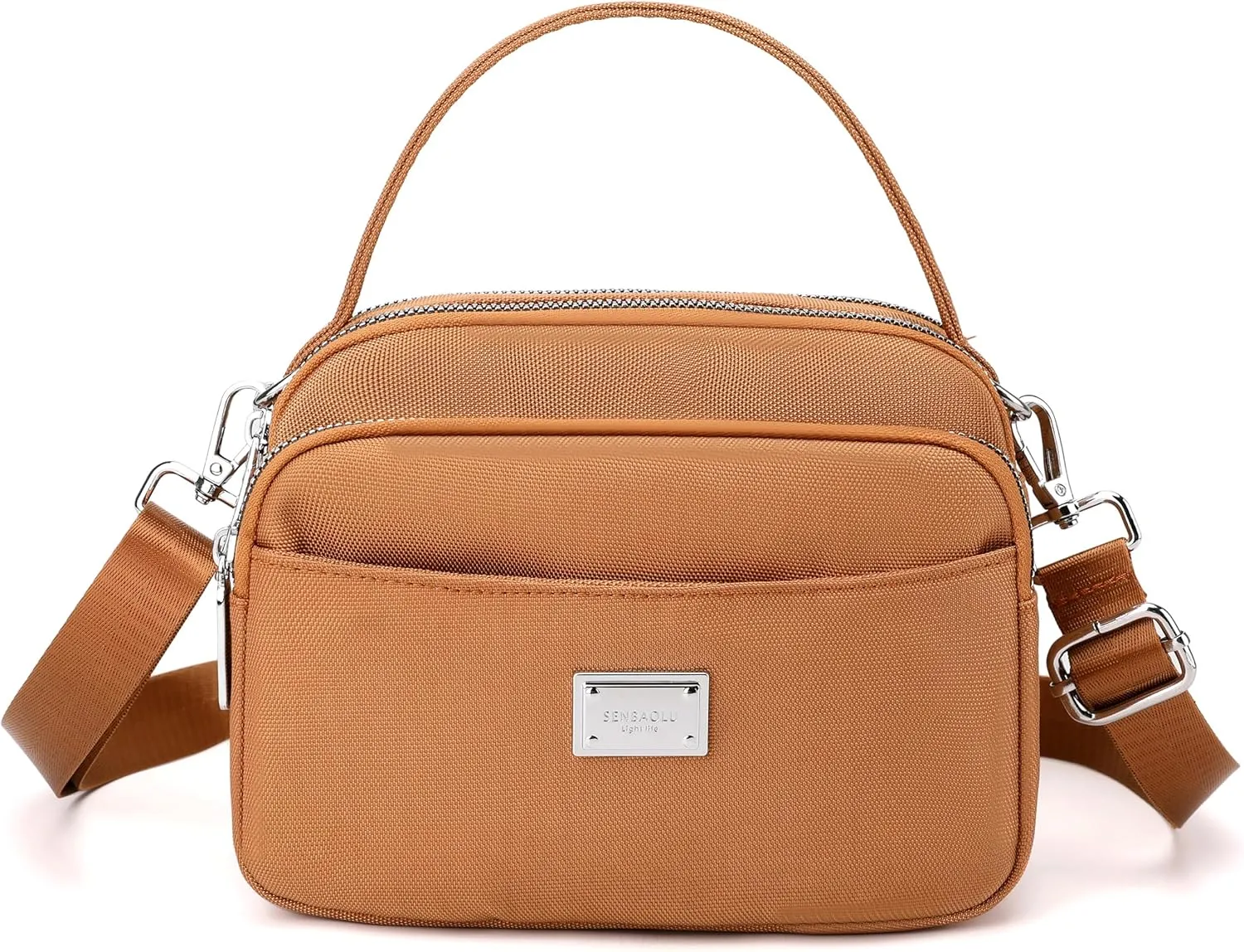 Crossbody Bag for Women,Lightweight Small Crossbody Purse Nylon Women's Shoulder Handbags With Top Handle