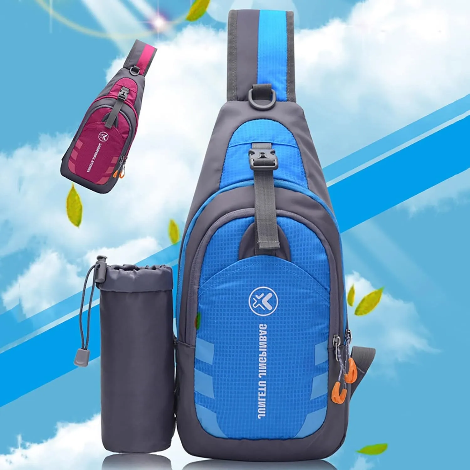 Crossbody Bag Outdoor Sports Kettle Chest Bag Men And Women Sports Multifunctional Riding Single Shoulder Bag