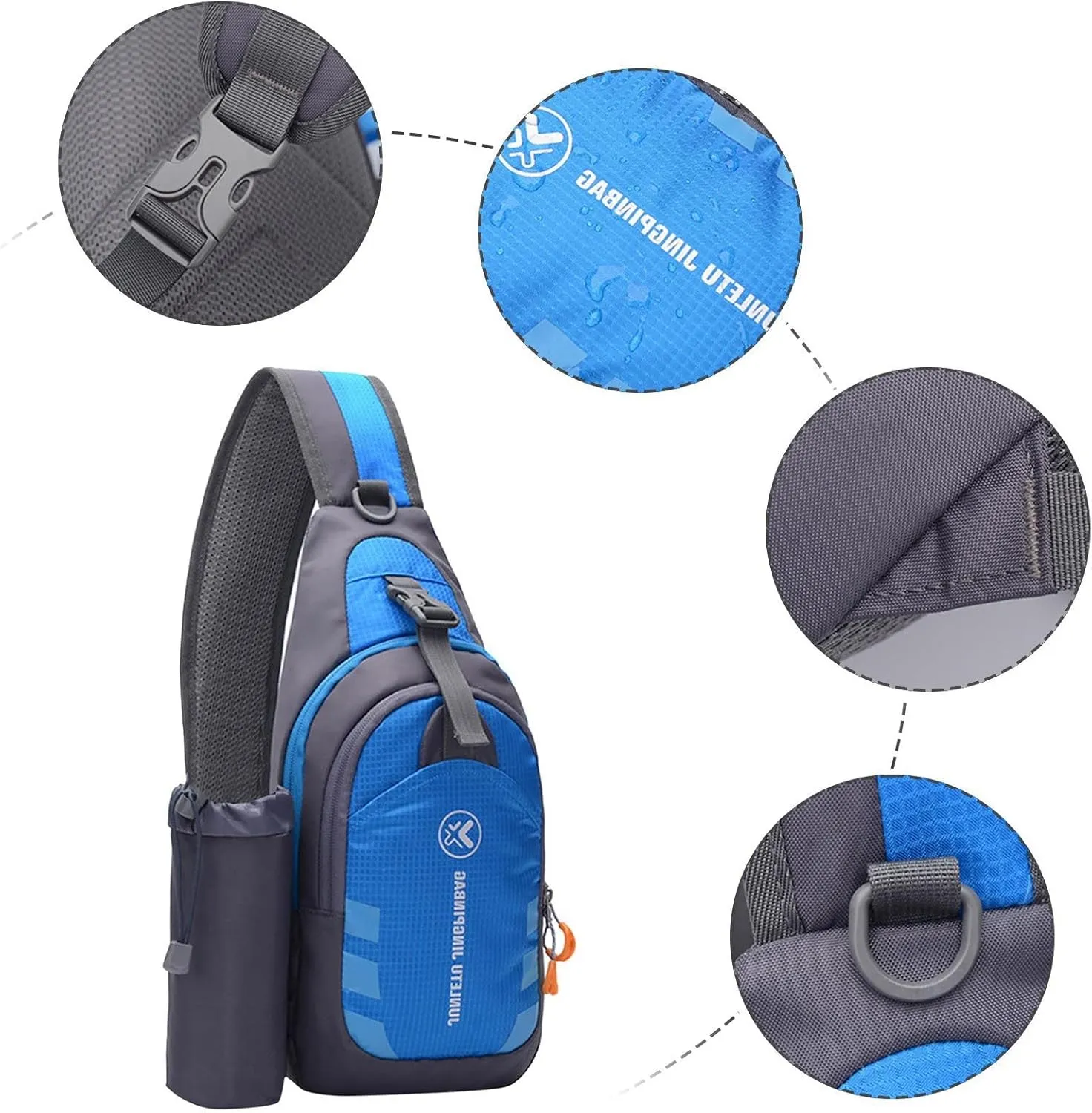 Crossbody Bag Outdoor Sports Kettle Chest Bag Men And Women Sports Multifunctional Riding Single Shoulder Bag