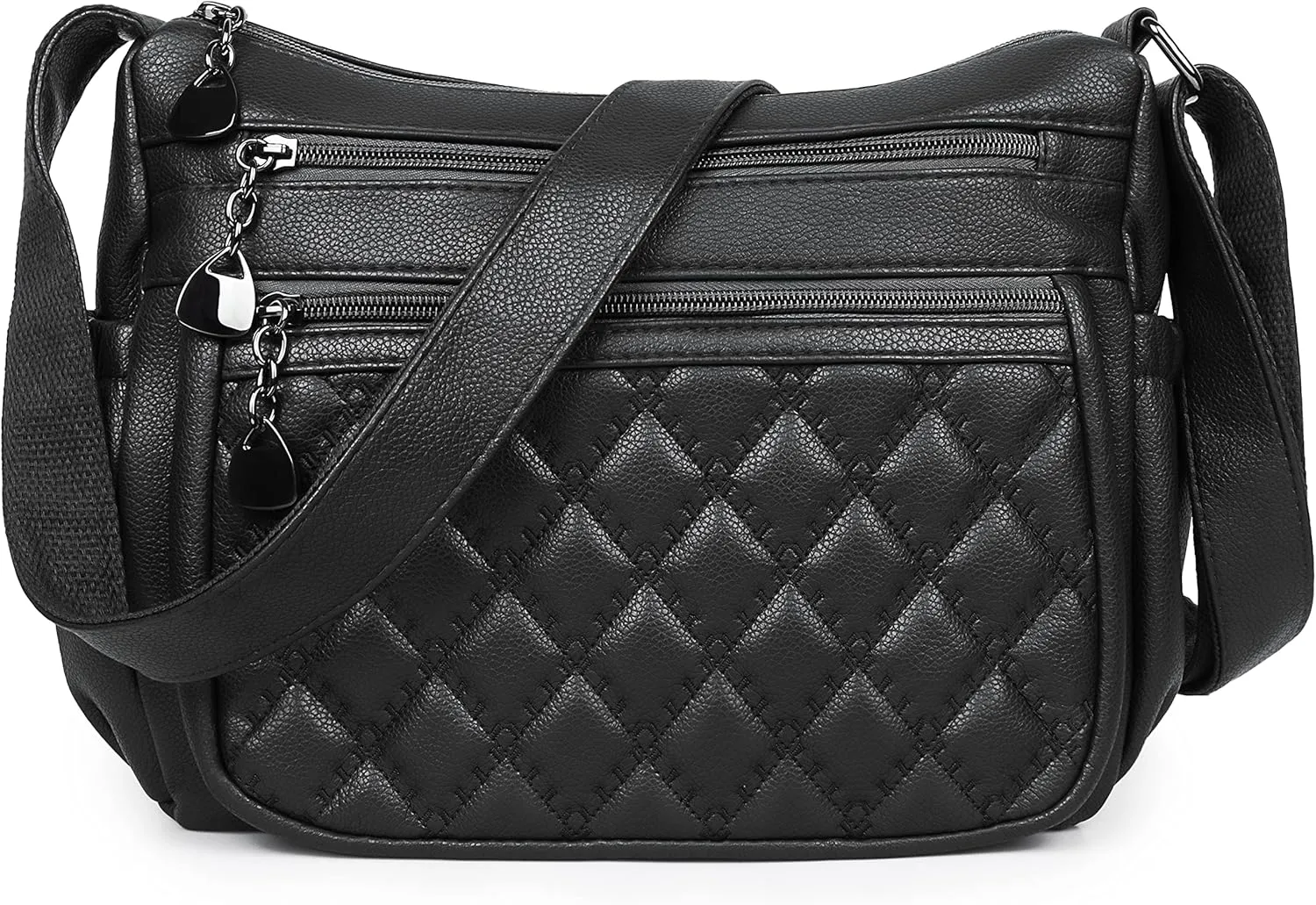 Crossbody Purse for Women Ladies Soft PU Leather Shoulder Bag Medium Roomy Handbag Fashion Tote Top Handle Satchel