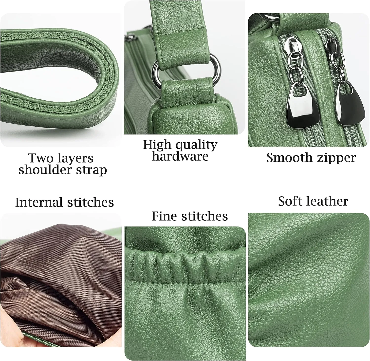 Crossbody Purse for Women Ladies Soft PU Leather Shoulder Bag Medium Roomy Handbag Fashion Tote Top Handle Satchel