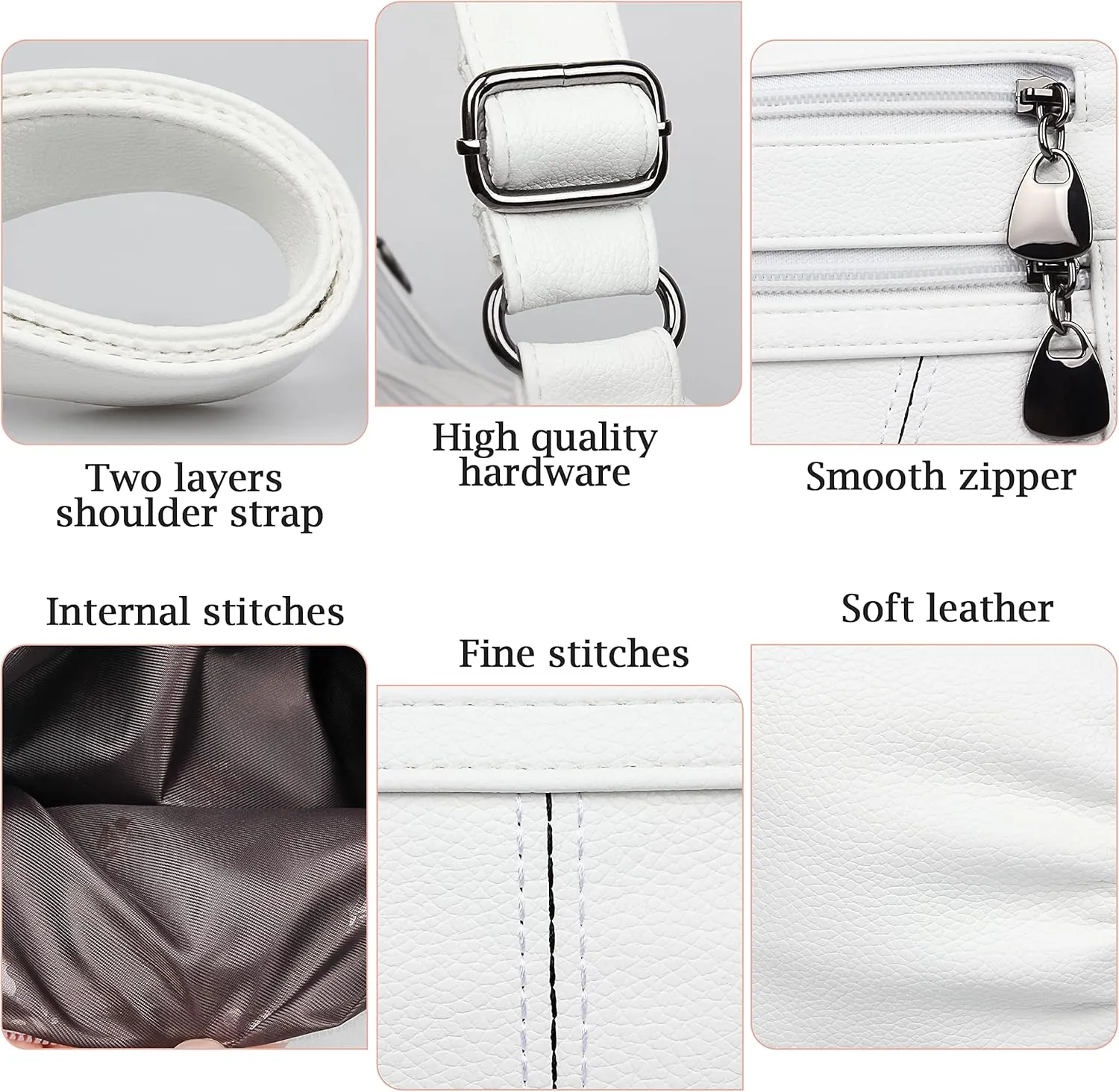 Crossbody Purse for Women Ladies Soft PU Leather Shoulder Bag Medium Roomy Handbag Fashion Tote Top Handle Satchel
