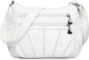 Crossbody Purse for Women Ladies Soft PU Leather Shoulder Bag Medium Roomy Handbag Fashion Tote Top Handle Satchel