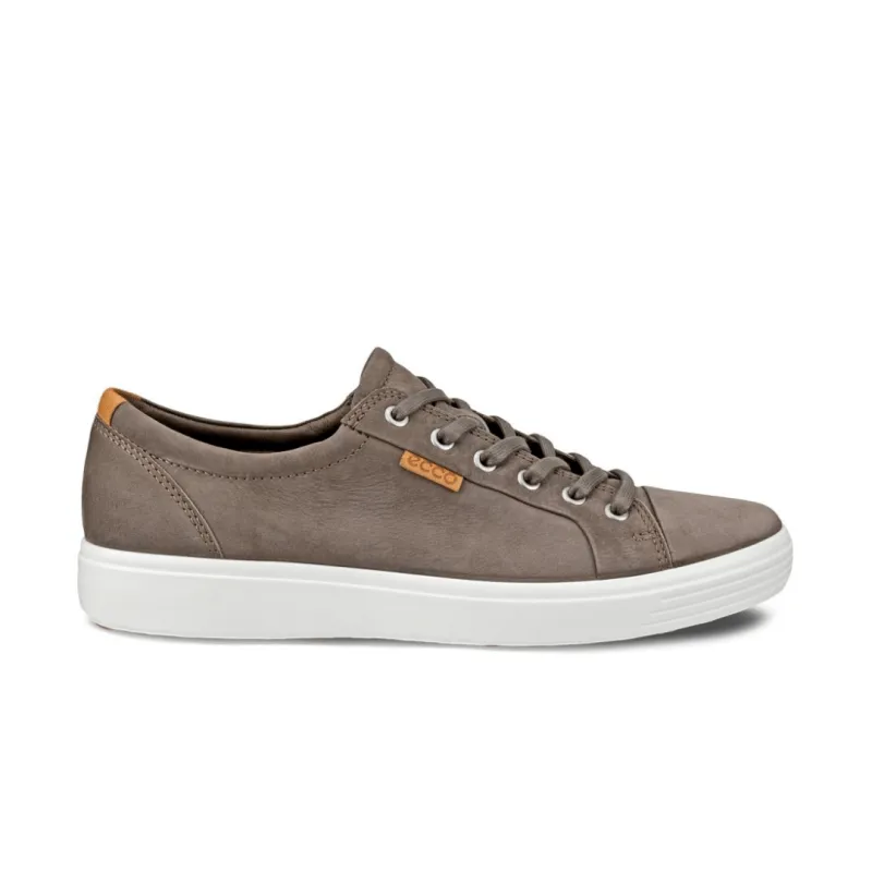 Ecco Men's Soft 7 Lace-Up - Dark Clay/Lion