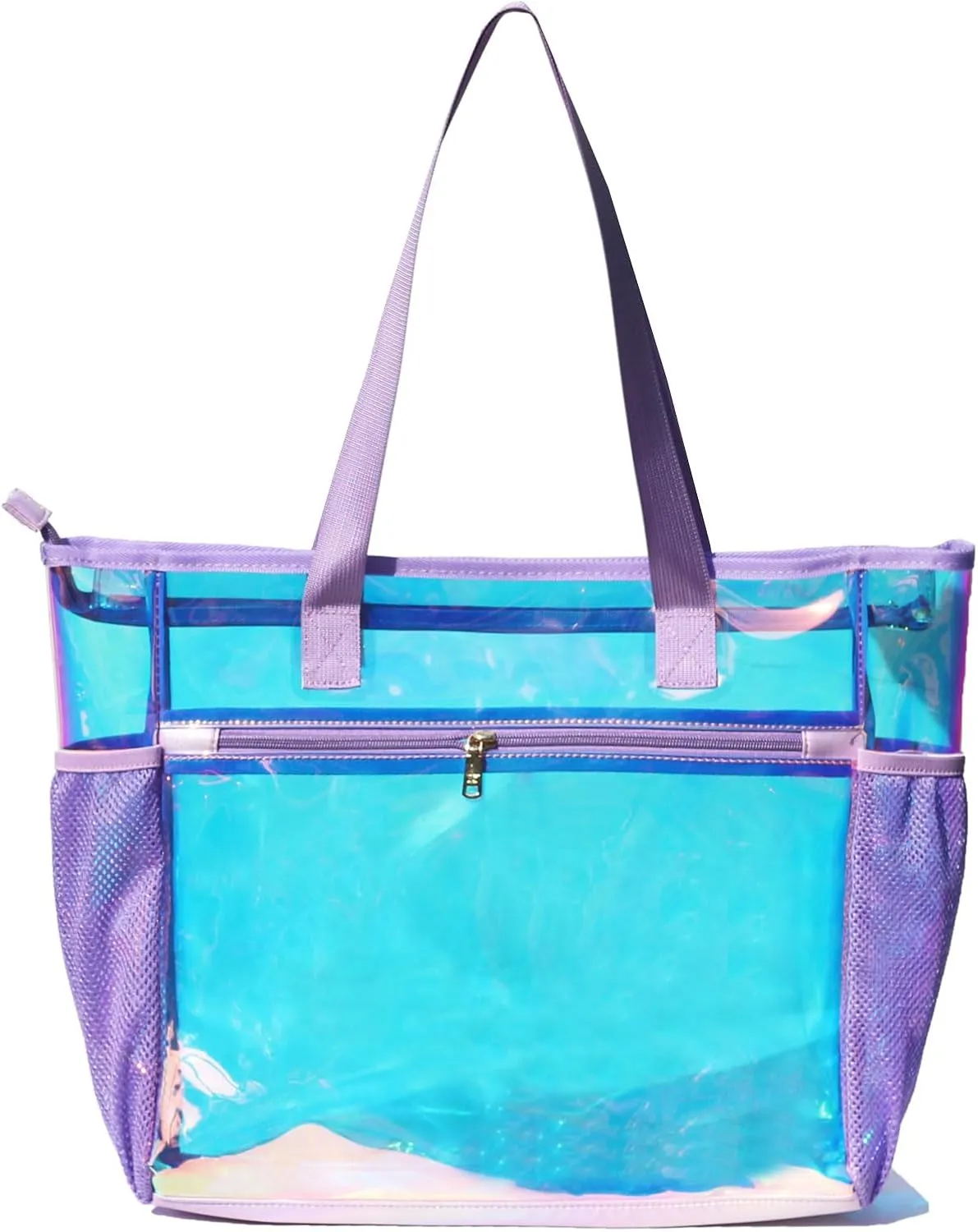ESVAN Clear Tote bags Stadium Approved Security Travel Gym See Through Bags for Work Sports Concerts Travel Beach