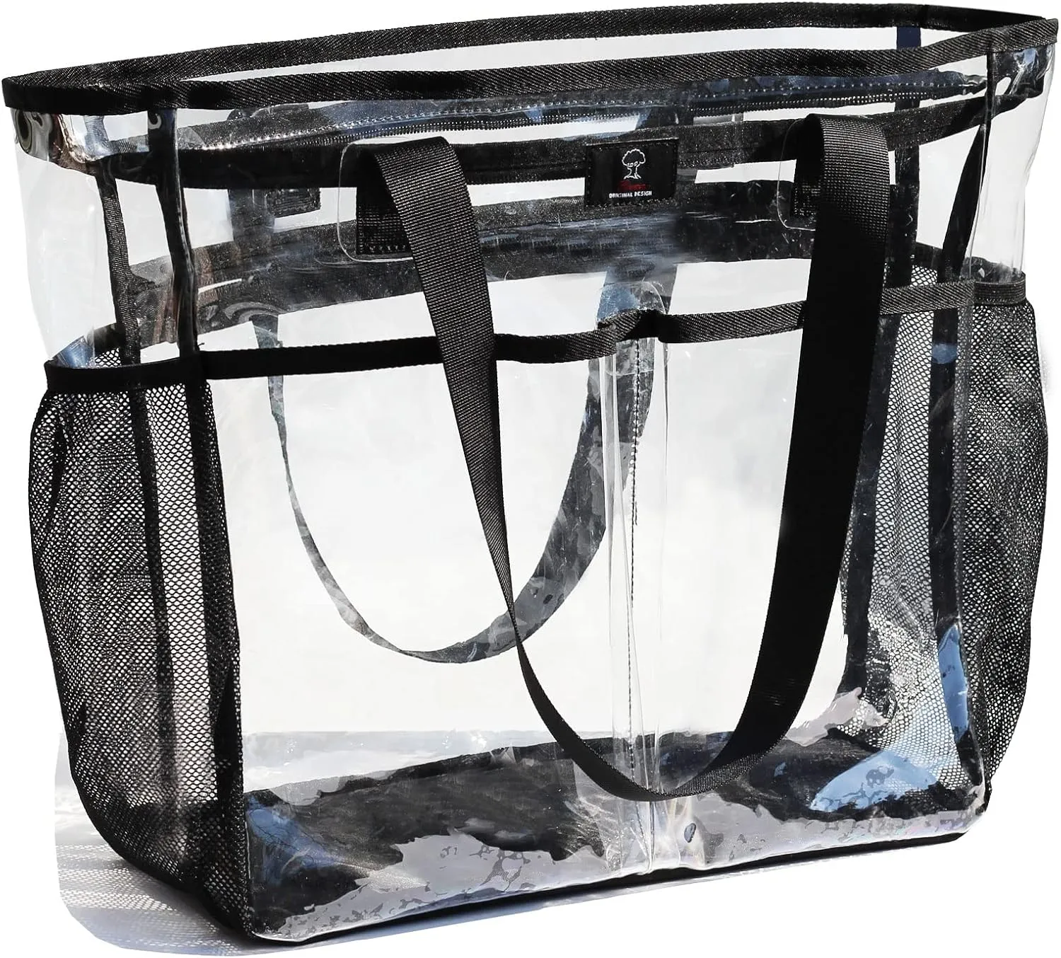 ESVAN Clear Tote bags Stadium Approved Security Travel Gym See Through Bags for Work Sports Concerts Travel Beach