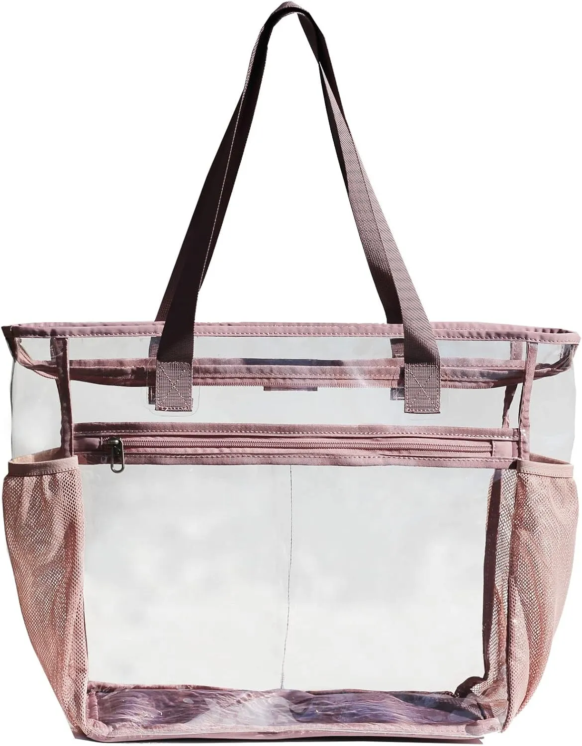 ESVAN Clear Tote bags Stadium Approved Security Travel Gym See Through Bags for Work Sports Concerts Travel Beach