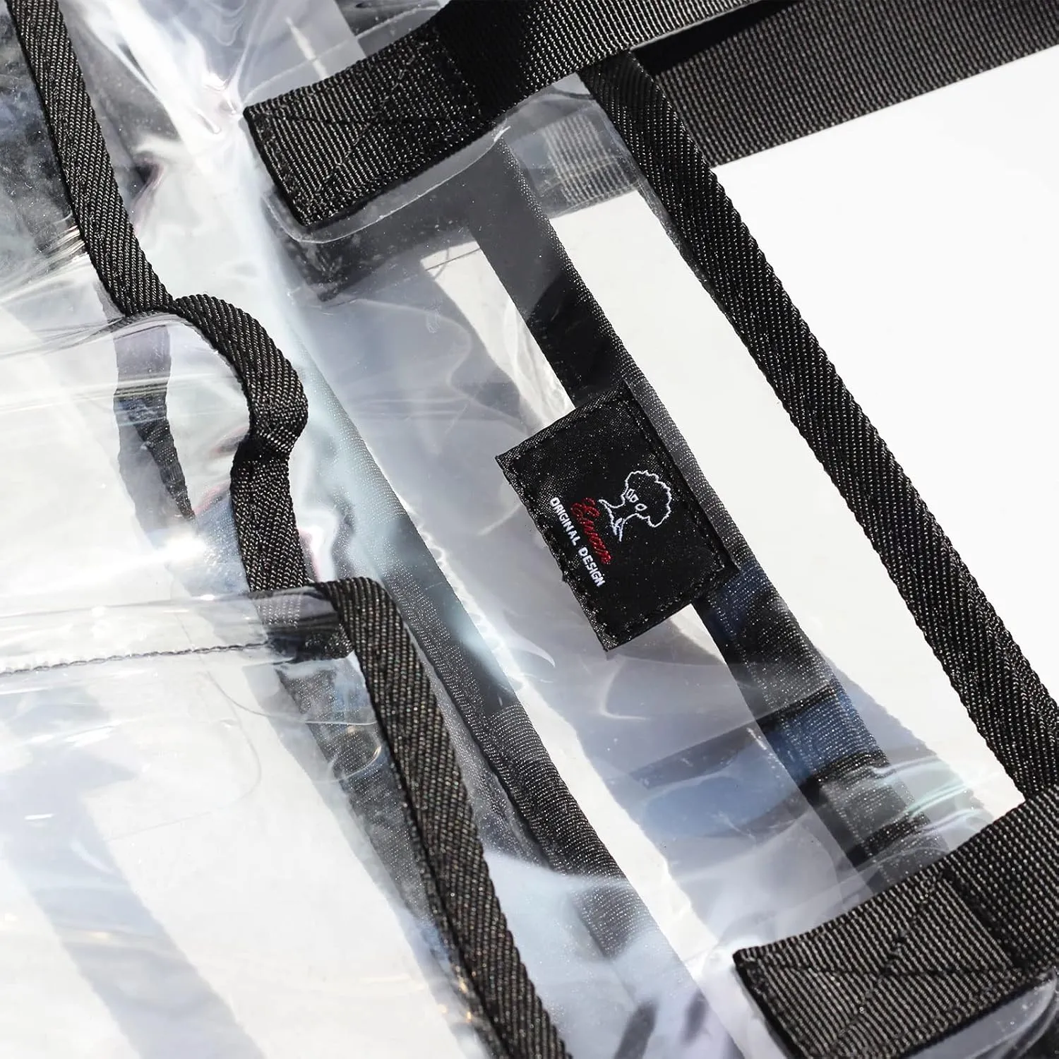 ESVAN Clear Tote bags Stadium Approved Security Travel Gym See Through Bags for Work Sports Concerts Travel Beach