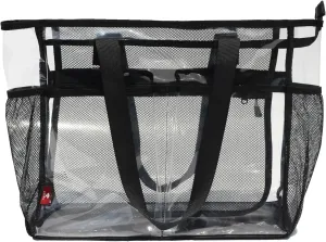 ESVAN Clear Tote bags Stadium Approved Security Travel Gym See Through Bags for Work Sports Concerts Travel Beach