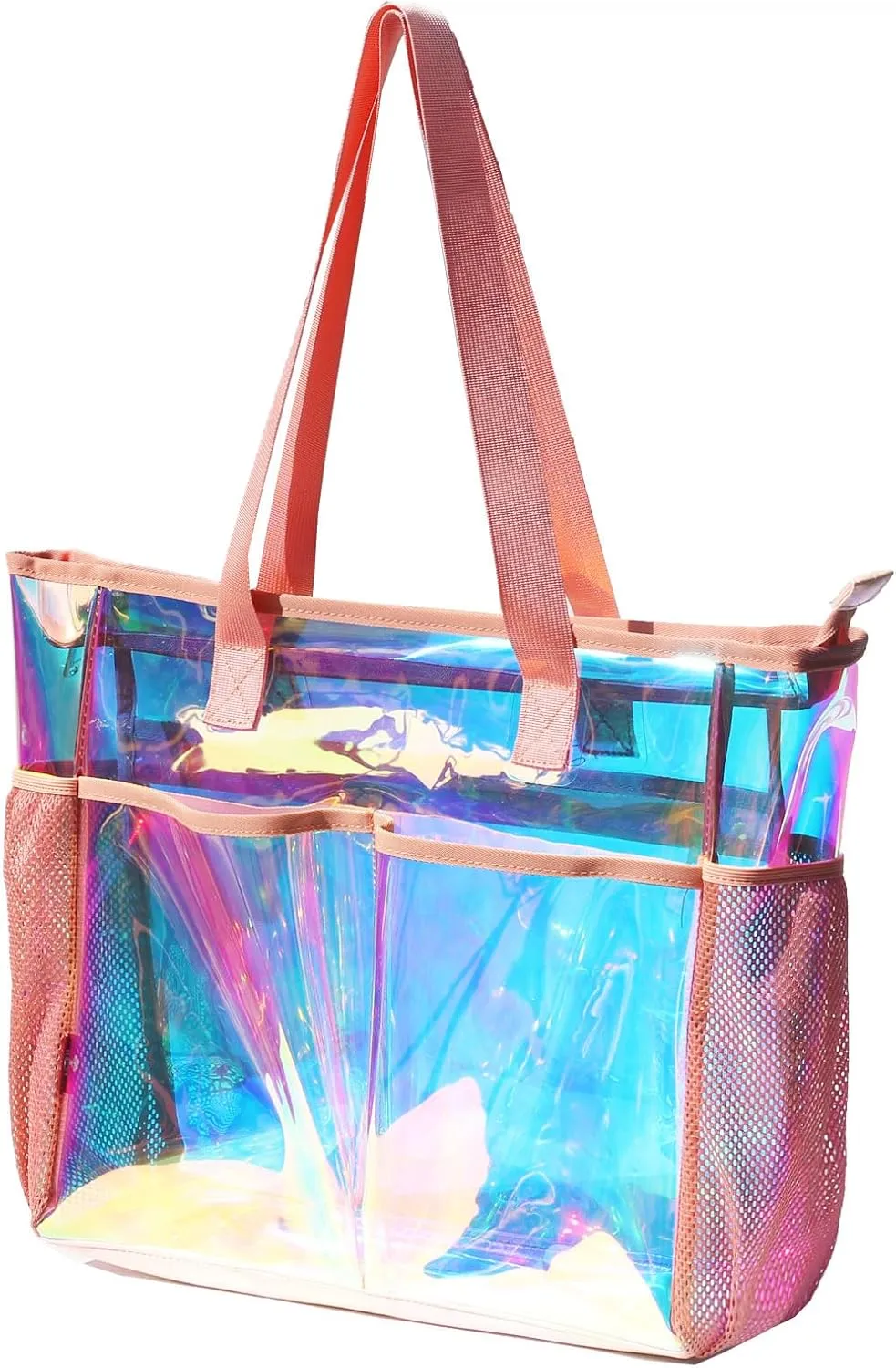 ESVAN Clear Tote bags Stadium Approved Security Travel Gym See Through Bags for Work Sports Concerts Travel Beach