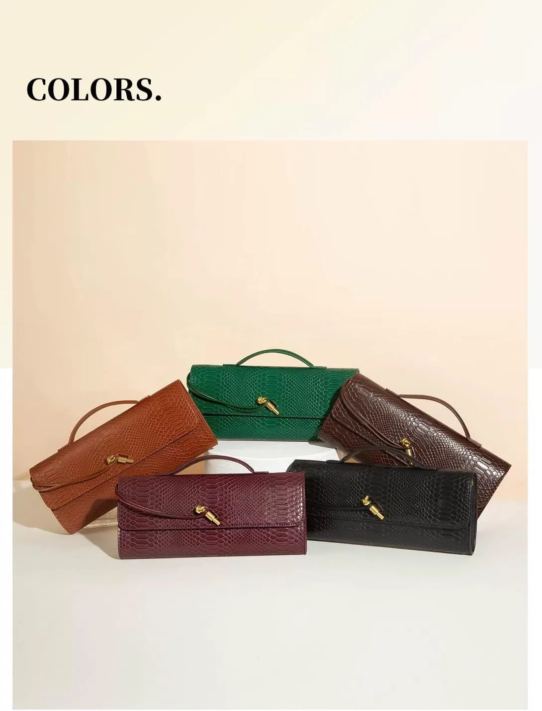 Evening Bags and Clutches PU Leather Trendy Cute Clutch Purses for Women Shoulder Handbag Underarm Satchels