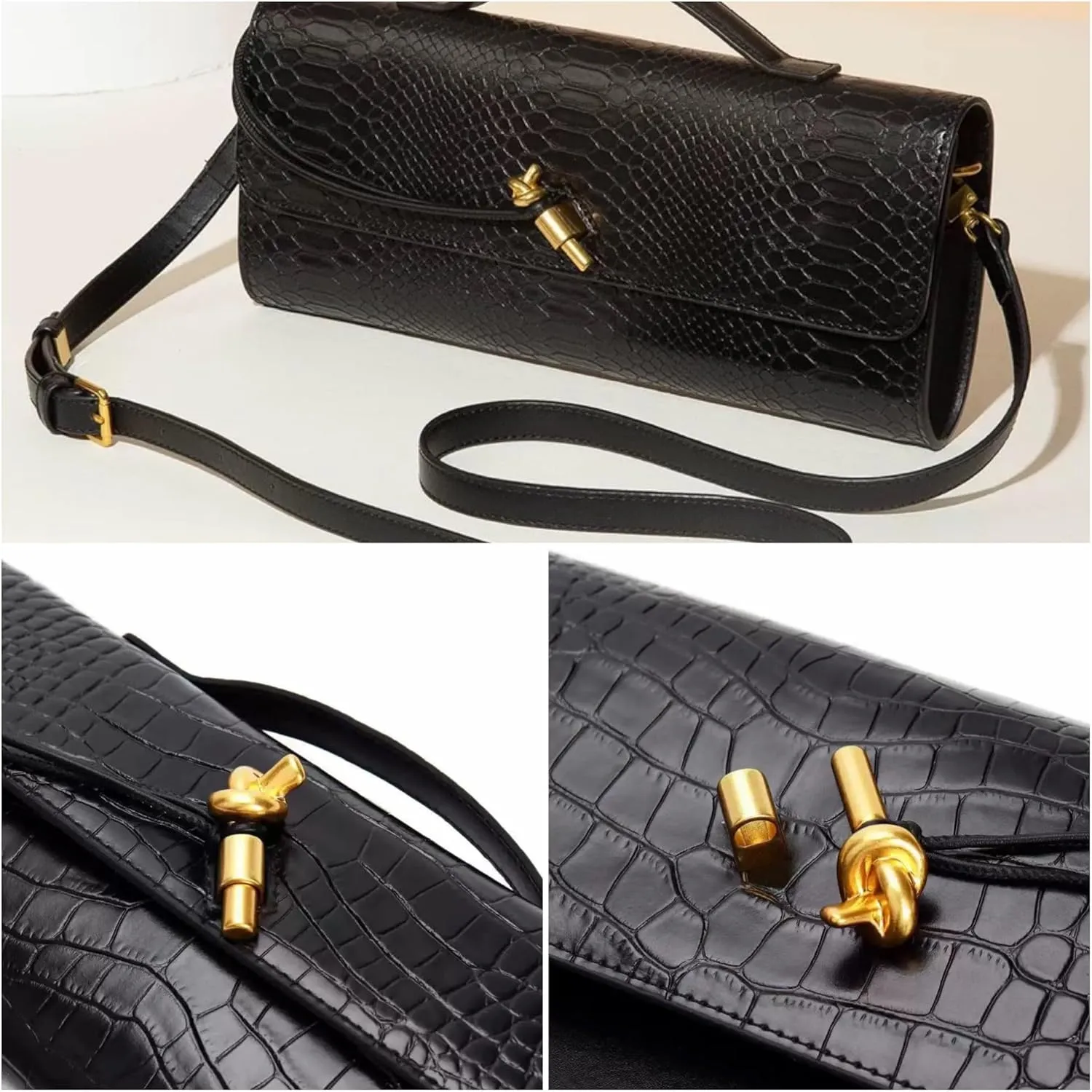 Evening Bags and Clutches PU Leather Trendy Cute Clutch Purses for Women Shoulder Handbag Underarm Satchels