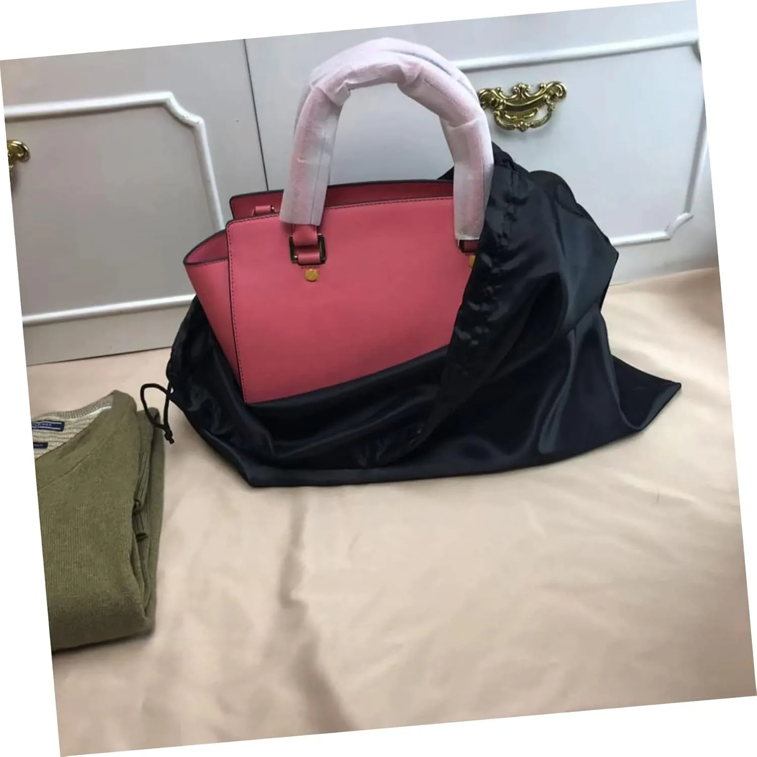 Fashionable Storage Pouch for Household Toy Quilt Heavy Duty Dustproof Drawstring Bag