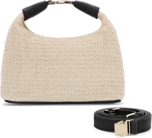 Fecialy Straw Bag for Women Small Raffia Purses Summer Beach Crossbody Bag Vacation Straw Woven Handbag 2025