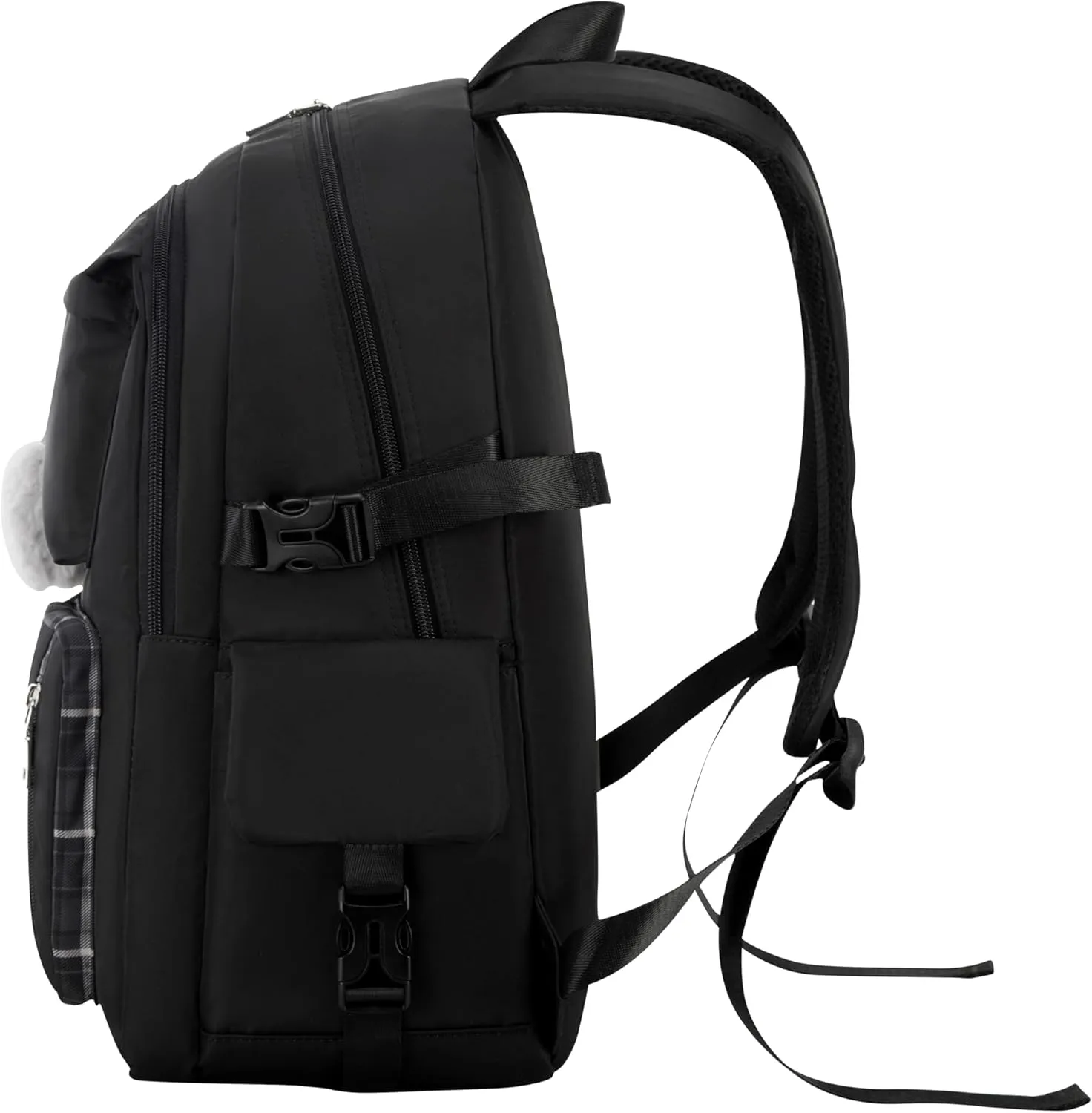 Girl Roomy Fashion Laptop Backpack Casual Daily Backpack for Women Black