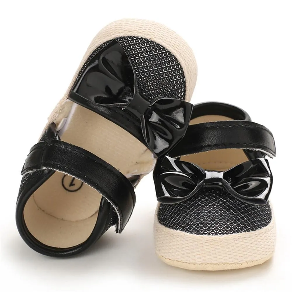 Girls Magic Tape Bow Decor Sandals Girls Shoes Wholesale