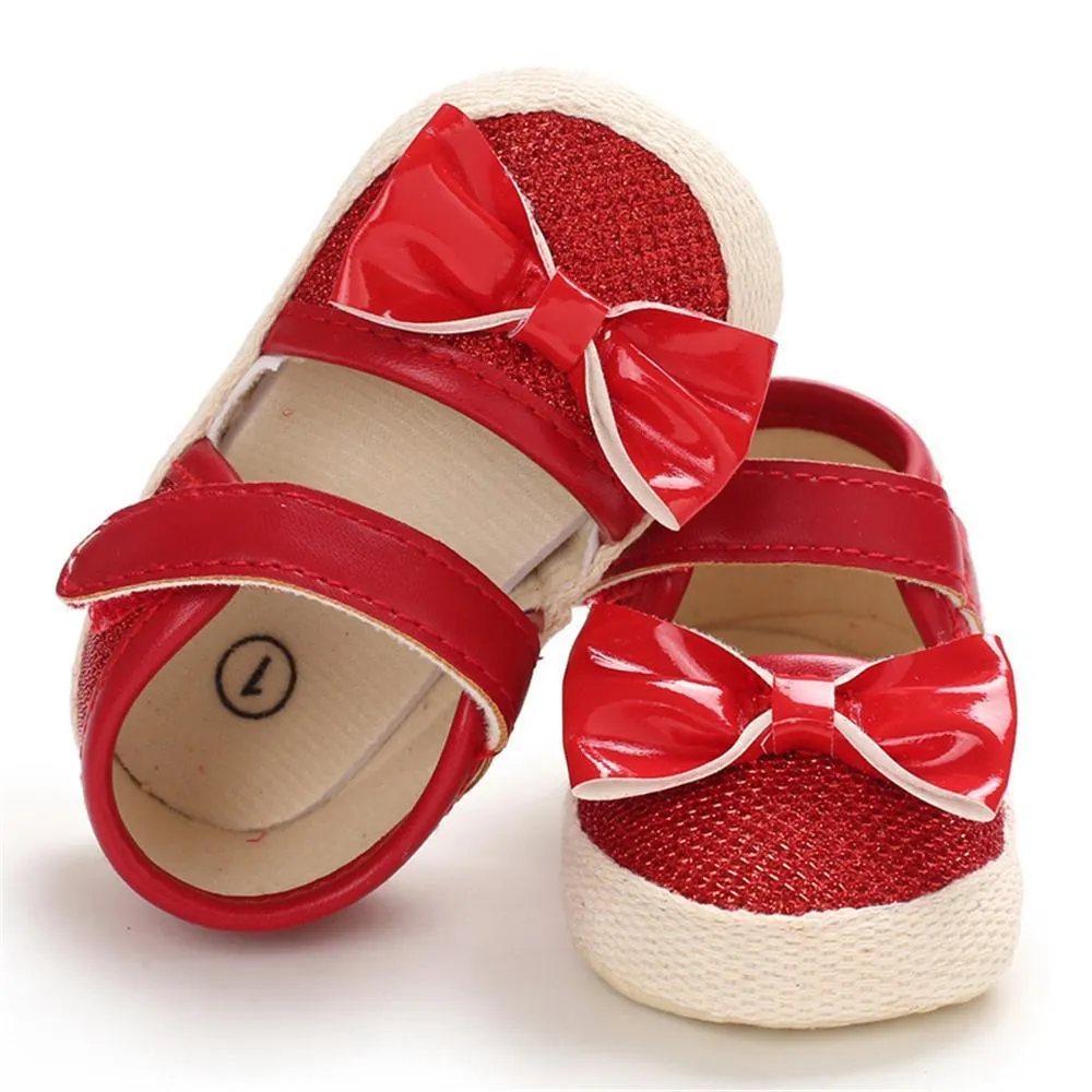 Girls Magic Tape Bow Decor Sandals Girls Shoes Wholesale
