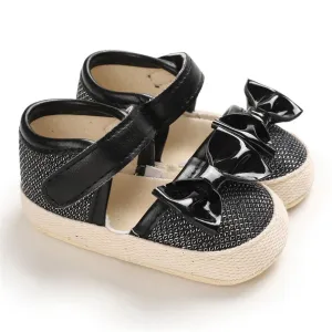 Girls Magic Tape Bow Decor Sandals Girls Shoes Wholesale