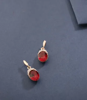 Glamorous Red Dots Tops (Brass)