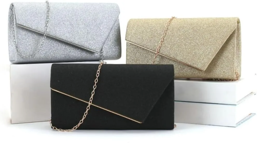 Glitter Clutch Evening Purses for Women Shoulder Handbag Designer Prom Envelope Clutches For Party Wedding 2025