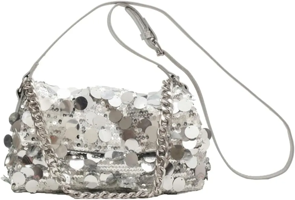 Glitter Sequin Evening Purse for Women Trendy Y2K Shoulder Bag Sparkly Flap Underarm Handbag Prom Party Clutches