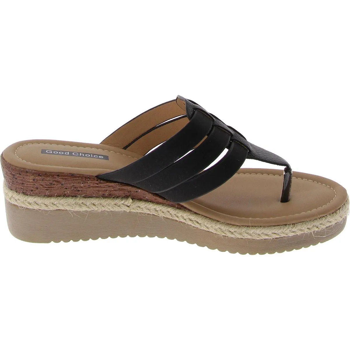 Good Choice Womens Slip On Wedges Strappy Sandals