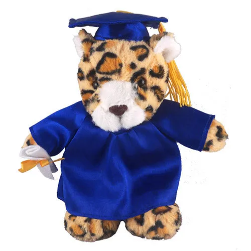 Optimized Title: 12-Inch Graduation Leopard Plush Stuffed Animal