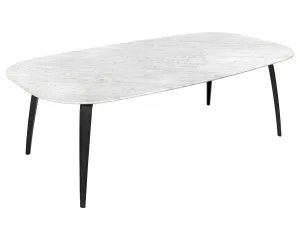 Gubi Dining Table - Elliptical, Marble Top