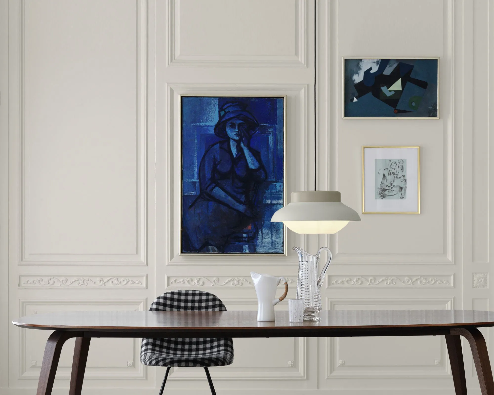 Gubi Dining Table - Elliptical, Marble Top