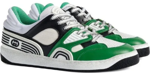 Gucci Basket Panelled Sneakers