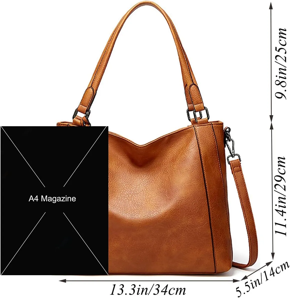 Handbag for Womens Top-Handle Satchel Hobo Bag Fashion Purse Roomy Casual Large Shoulder Bag PU Leather Tote Yellow